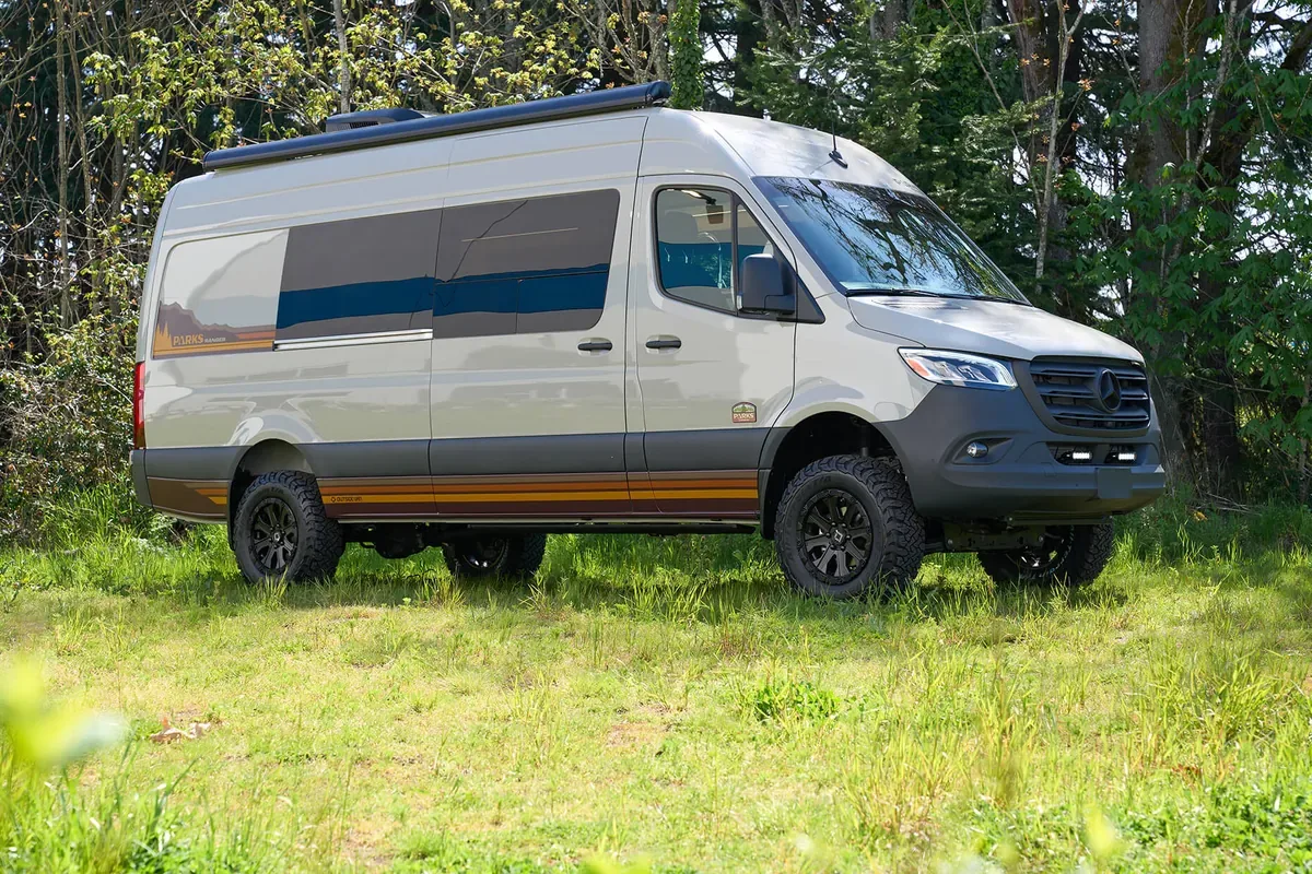Outside Vans Parks Ranger campervan rental