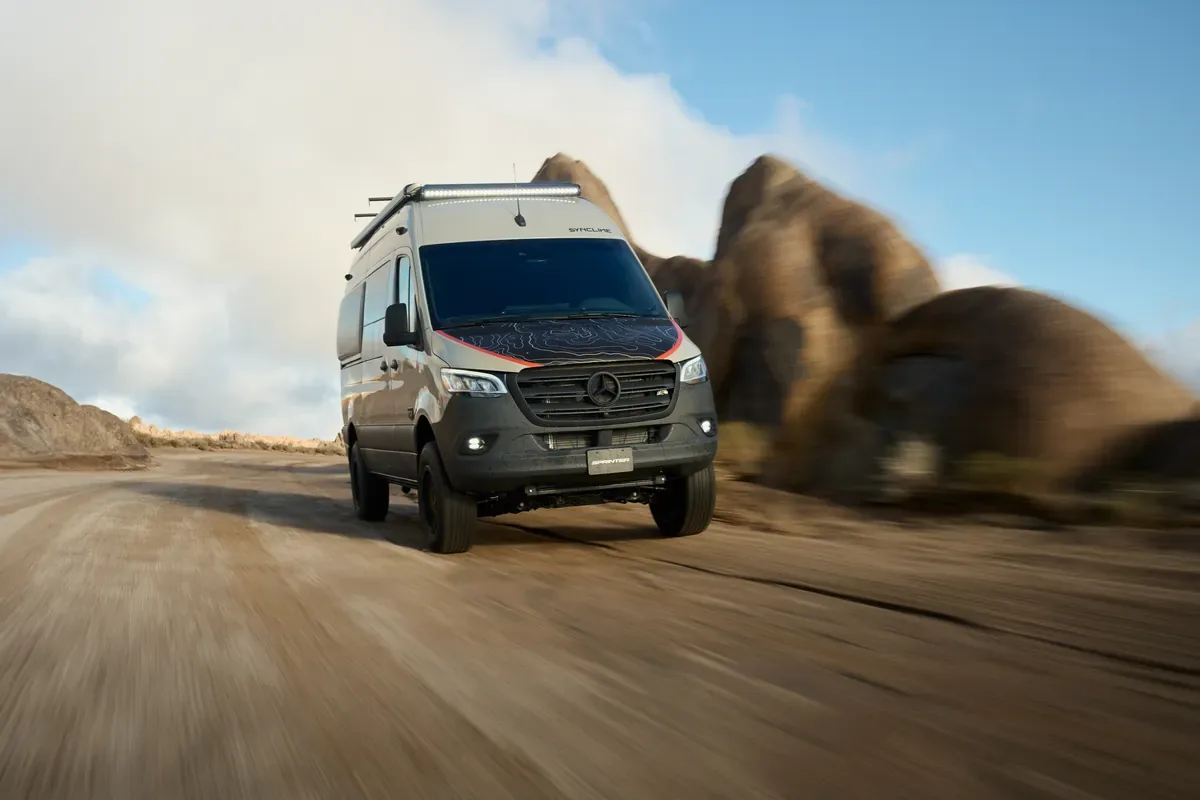 Outside Vans Syncline campervan rental