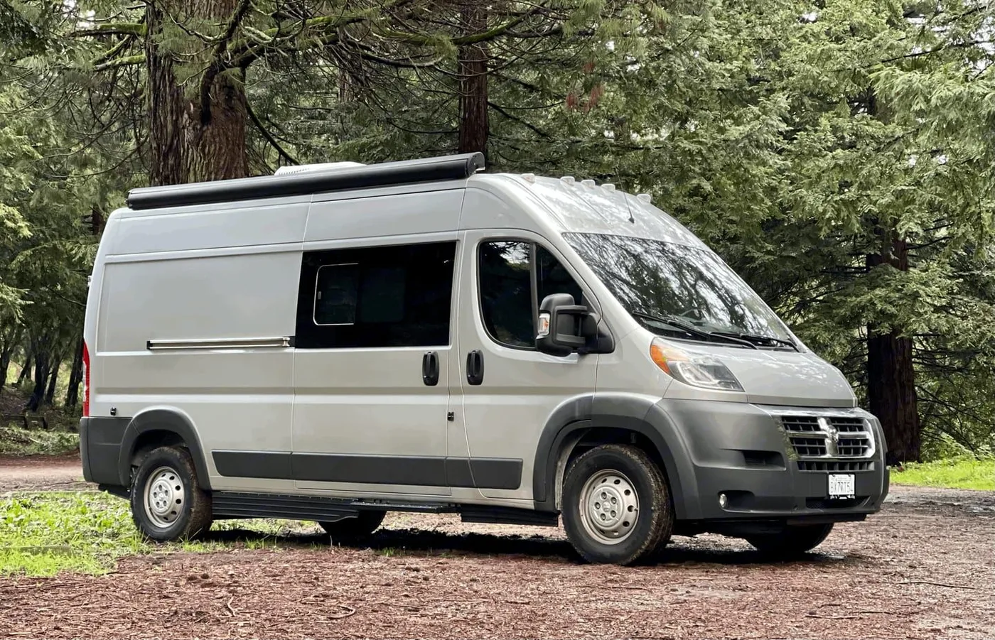 Hymer Sunlight One camper van parked on a scenic road
