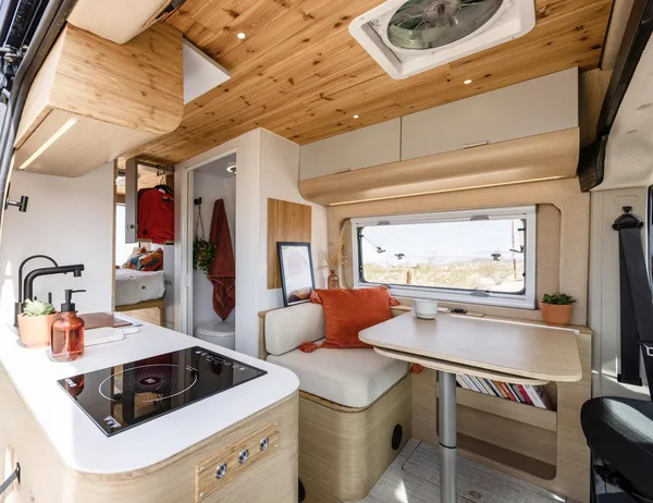 Noovo Lite camper van parked outdoors showing RAM ProMaster exterior profile