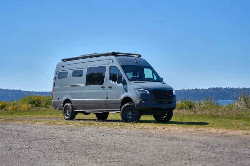 Outside Van 31 Flavors camper van rental