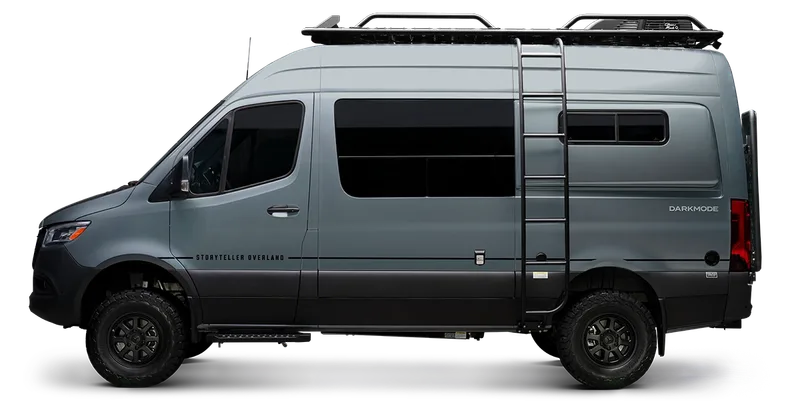 Storyteller Overland Dark Mode camper van rental