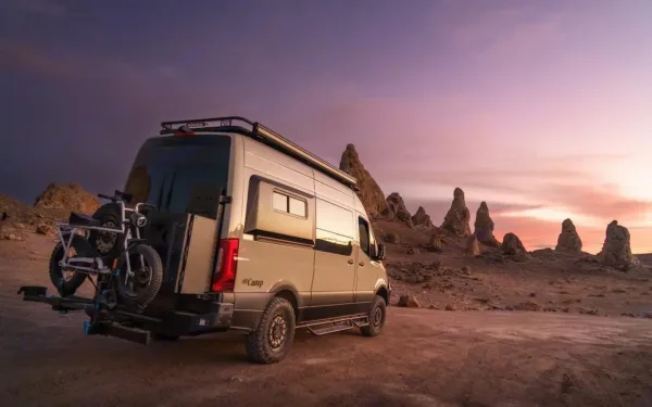 Vanspeed Rincon Mercedes Sprinter camper van parked outdoors in California