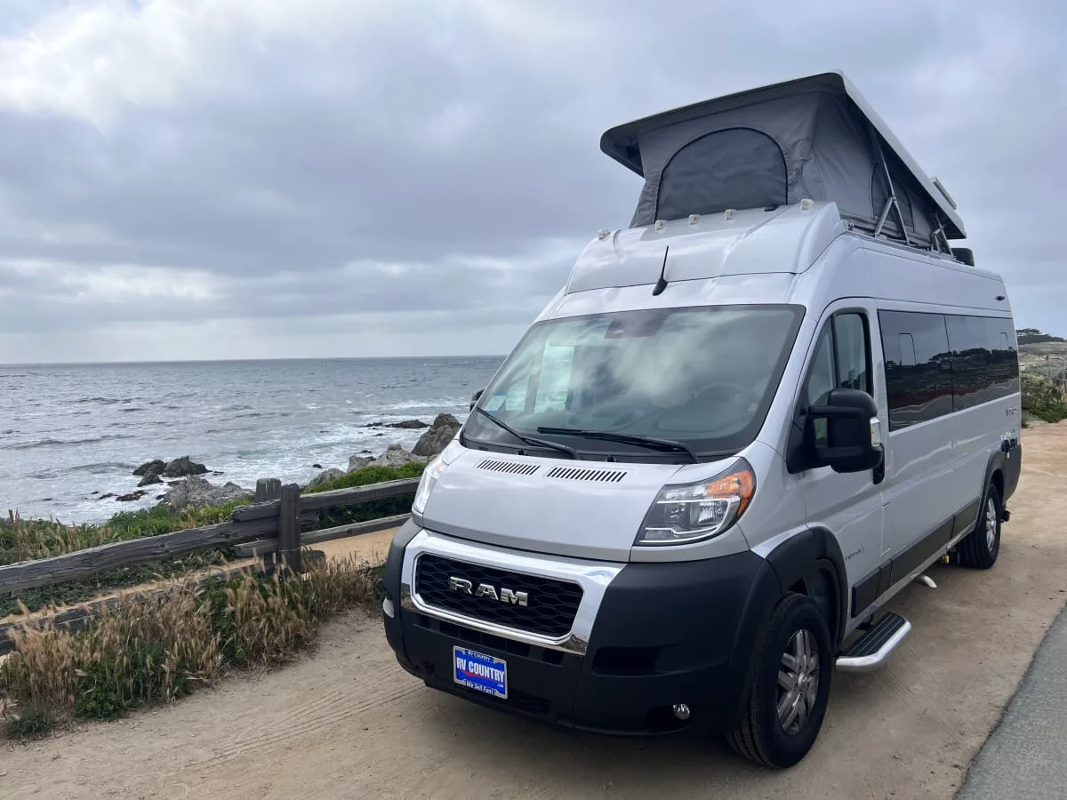 Camper van rental in Monterey, California